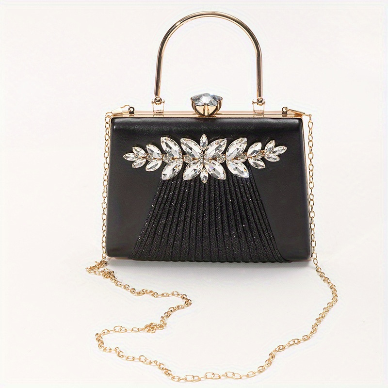 Elegant Satchel Bag : Rhinestone Decor Bag & Classic Vintage Wallet,  Women's Handbag - Perfect For Party ! - Temu Germany