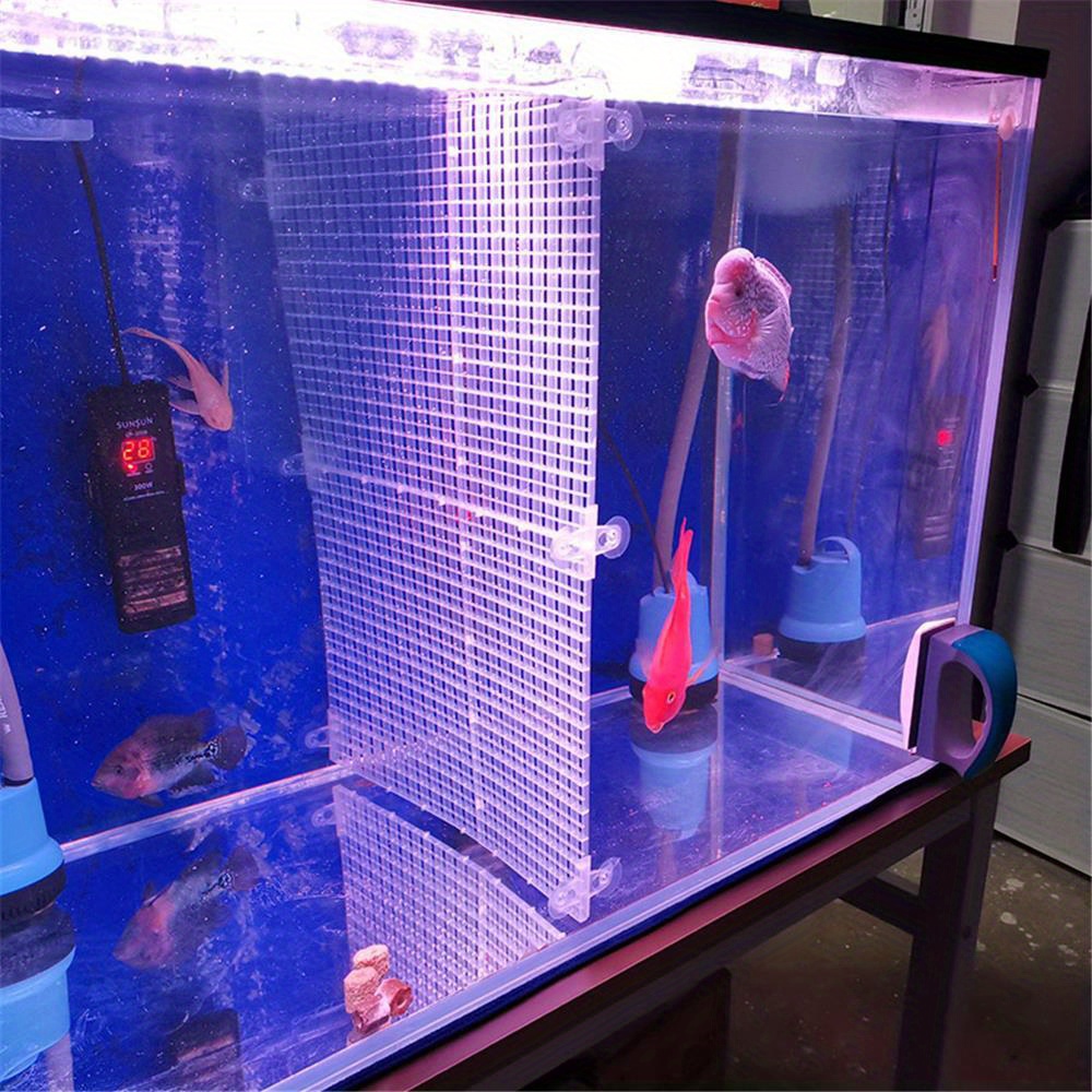 2x panneaux d' d'aquarium plateau de séparation de grille plaque de filtre  de fond de réservoir de poisson