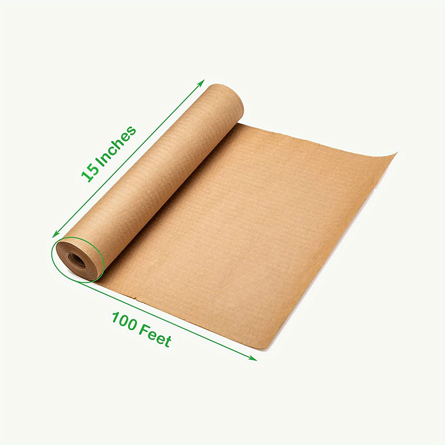 Envoltura de papel de embalaje de panal de abeja de 15 pulgadas x 158 pies,  suministros de mudanza reciclados, color marrón, papel de burbujas