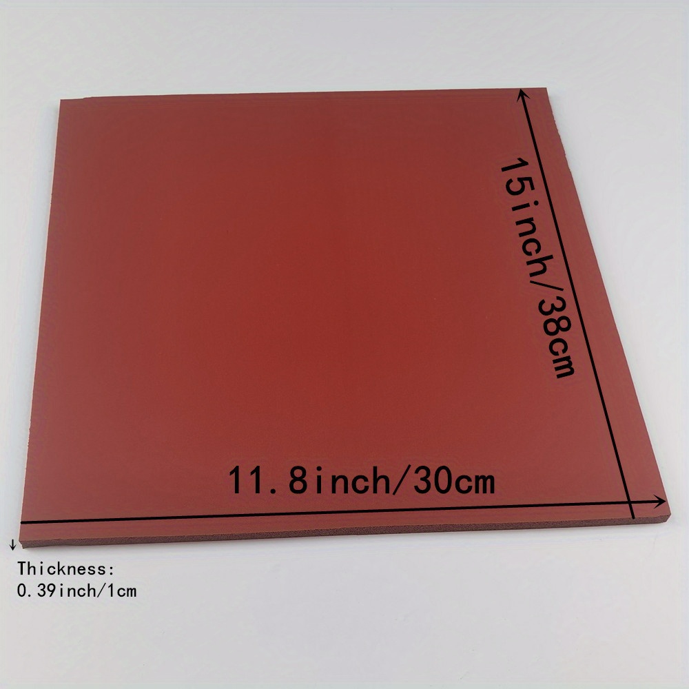 500x500mm Sponge Foam Rubber Silicone Sheet Plate Heat Press Thick High  Temp Mat
