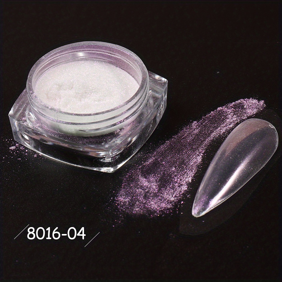 Chrome Nail Powder Holographic Aurora Iridescent Pearlescent - Temu