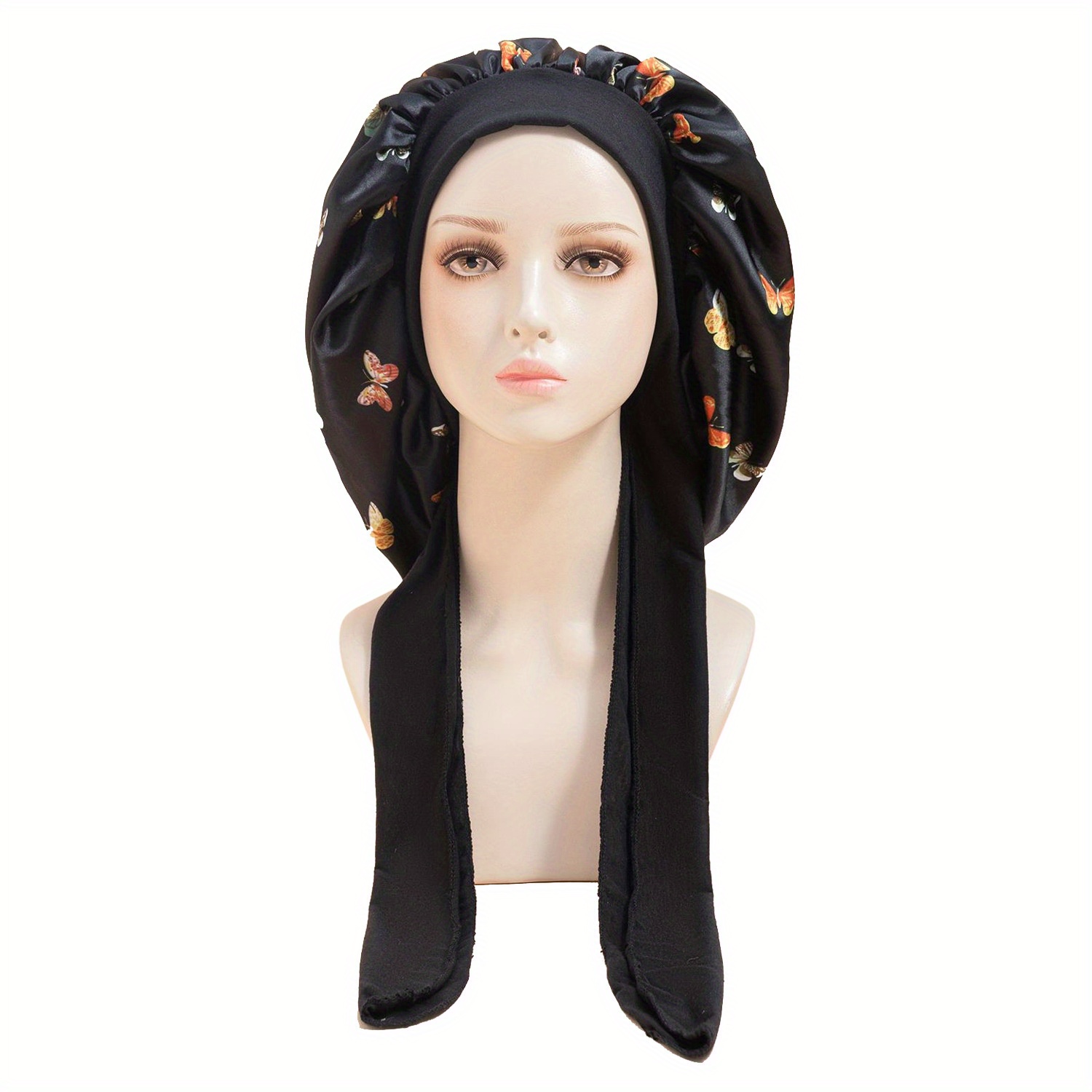 Satin Bonnet Silky Bonnet Hair Bonnet Jumbo Size For Sleeping Satin ...