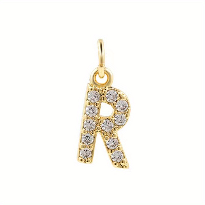 Initial Letter A t Exquisite Small Pendant Inlaid Zircon - Temu