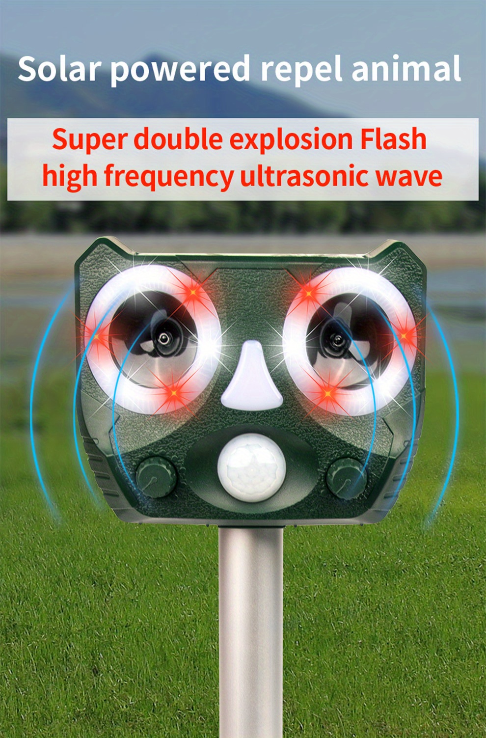 Solarpowered Animal Expeller Repel Mice, Birds & More With Multigear