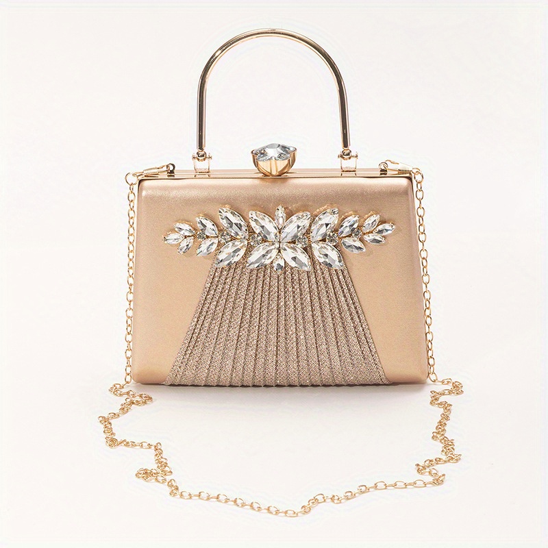 Elegant Satchel Bag : Rhinestone Decor Bag & Classic Vintage Wallet,  Women's Handbag - Perfect For Party ! - Temu Germany