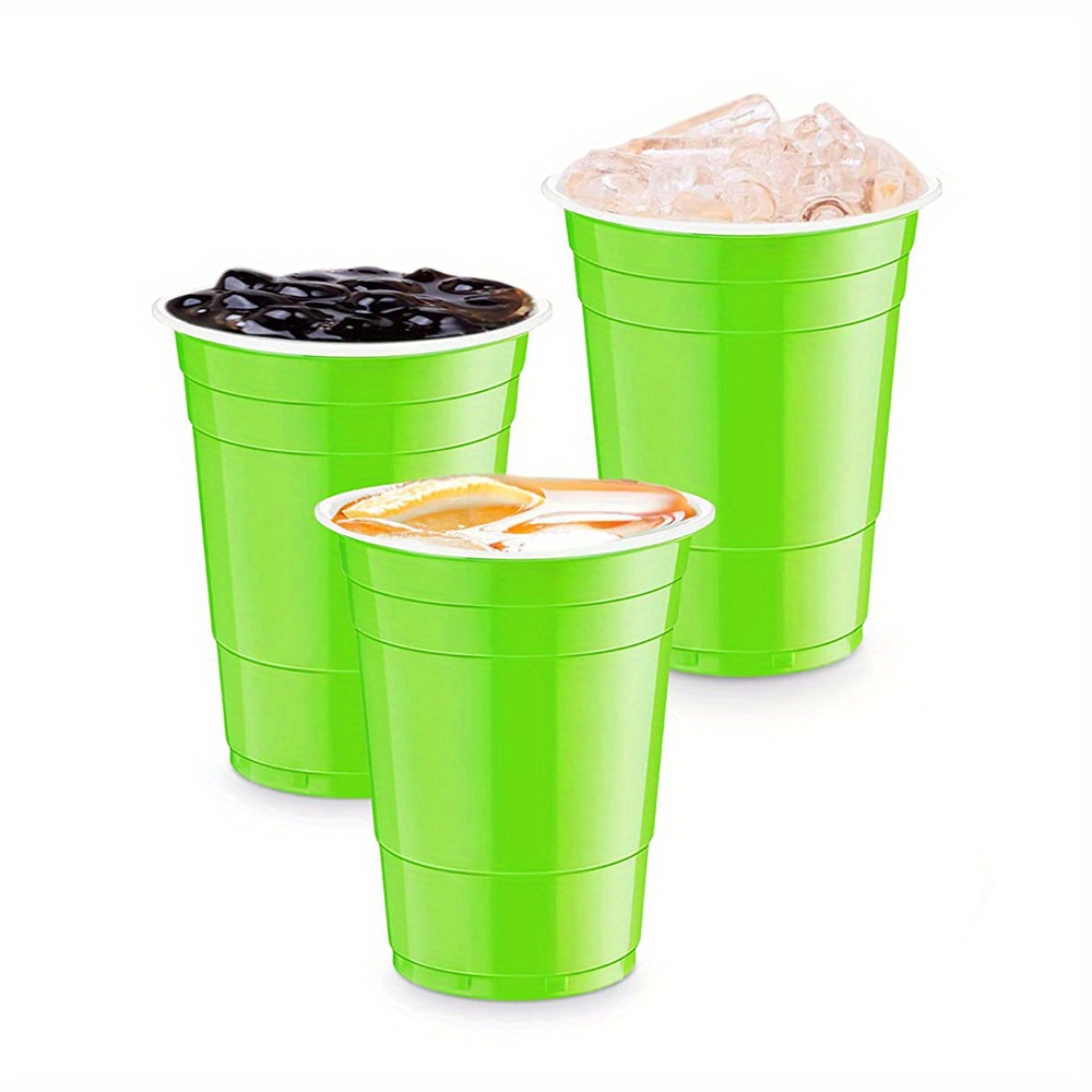 Creative Reusable Plastic Beer Pong Cups -,, - Black, Red, Blue, Yellow,  Green, Purple, , Golden, Silvery - Perfect For Parties, Birthdays, And  Holidays - Temu