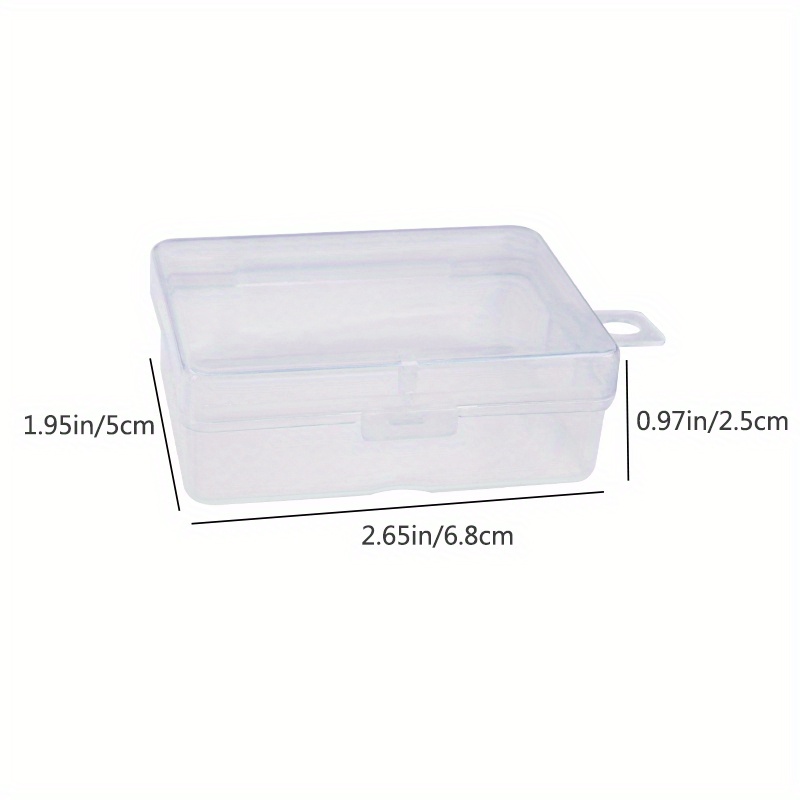 12 Small Transparent Storage Boxes Plastic Material Small - Temu