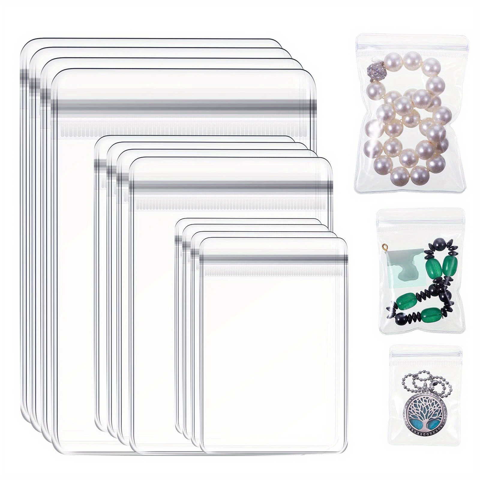  WEDDINGHELPER Jewelry Bags Small Self-Sealing Plastic