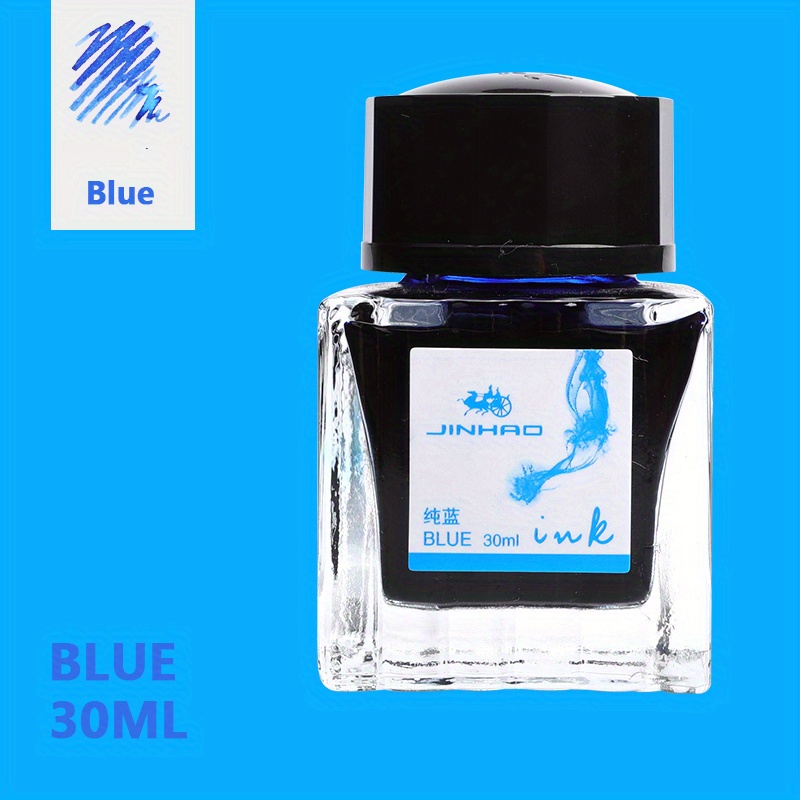 Ink Bottle Black Blue Red Blue Black Non block Pen Fountain - Temu