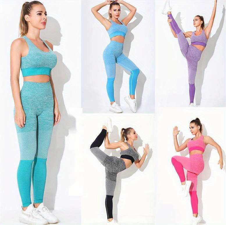2022 Almohadilla Costura Deportes Mujer Conjuntos Yoga - nibbersport