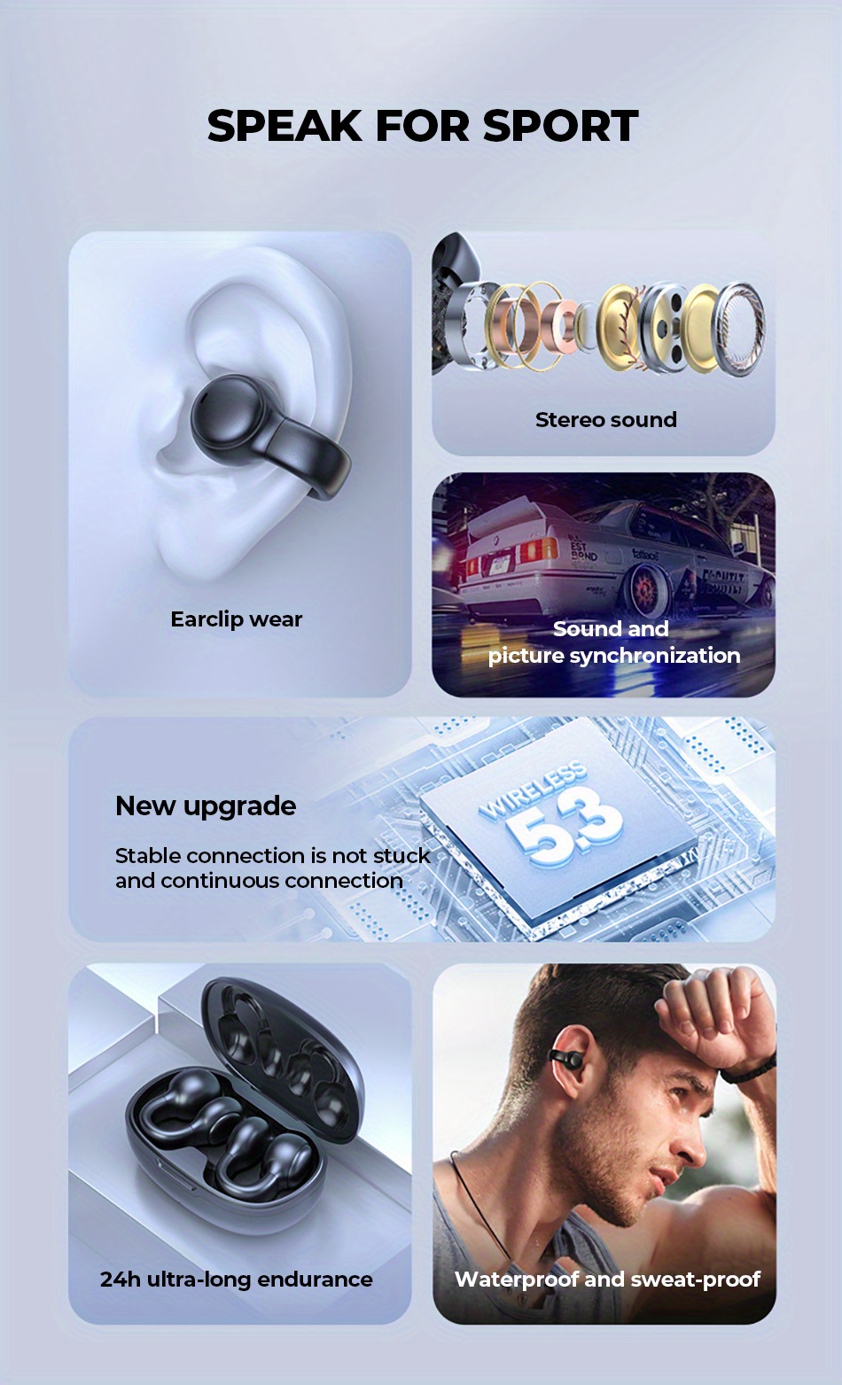 Bone Conduction Bluetooth Headset