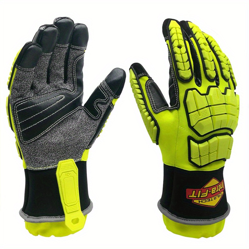 Super Dexterity Impact Oil Rigger Gloves Maximum Protection - Temu
