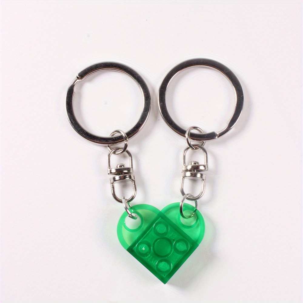 Lego® Brick Keyring - Dark Green