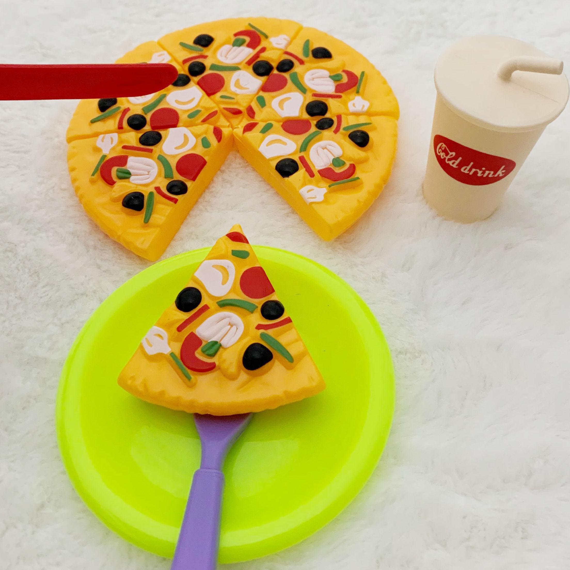 Burger Hot Dog,pizza And Cake Pretend Toy Play Food Set,kids Pretend  Kitchen Playset,simulated Tableware Plastic Knife,fork,dinner Plate Toy, children's Birthdays,halloween,thanksgiving,christmas Gifts - Temu Belgium