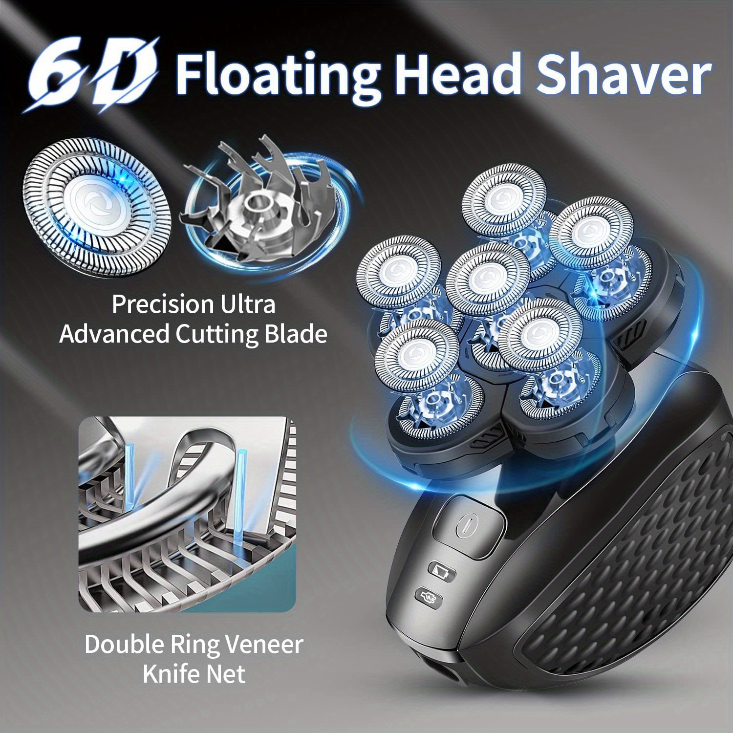 1 Electric Shaver Bald Men 6d Professional Men's Razors - Temu