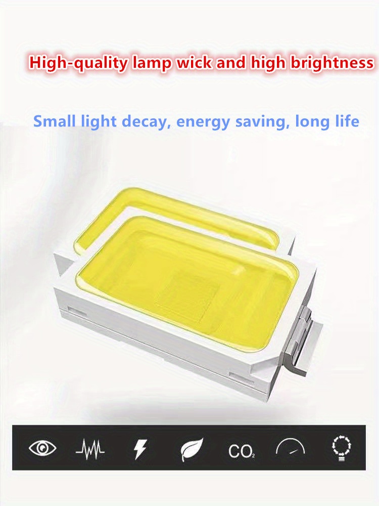 1pc super large capacity super high brightness easy to carry multi functional charging lights emergency lights searchlights suitable for construction site outdoor sports camping fishing home power failure emergency details 8