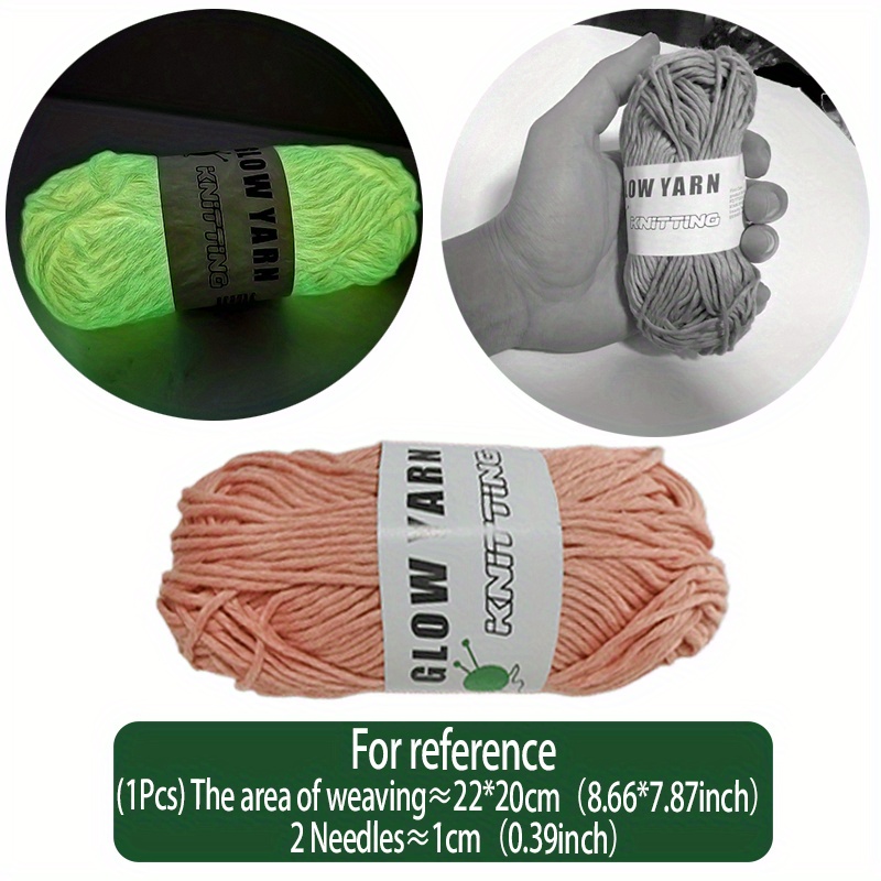 Hand Knitting Yarn Two color Polyester Hand knit Yarn Glow - Temu