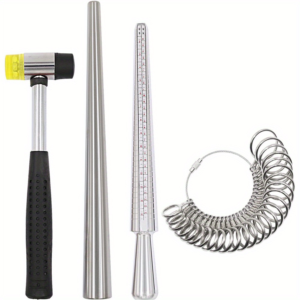  Ring Enlarger Mandrel, Stainless Steel Ring Enlarger Stick  Mandrel for Jewelry Making and Ring Forming(#) : Arts, Crafts & Sewing