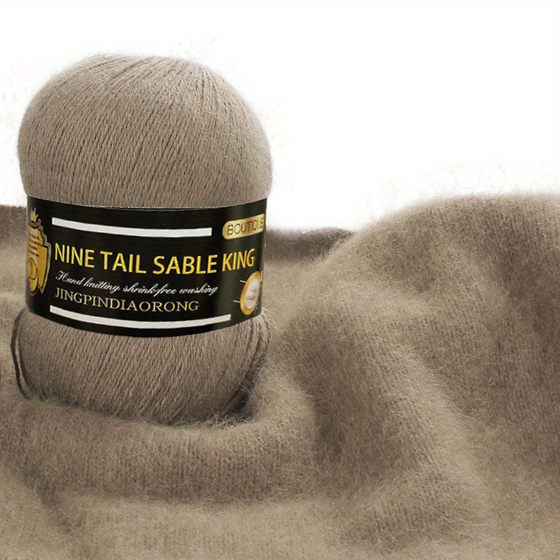 Mink Cashmere Yarn 50g, 338m - Hand Knitting, Crochet Yarn - Scarf,  Sweater, Baby Blanket