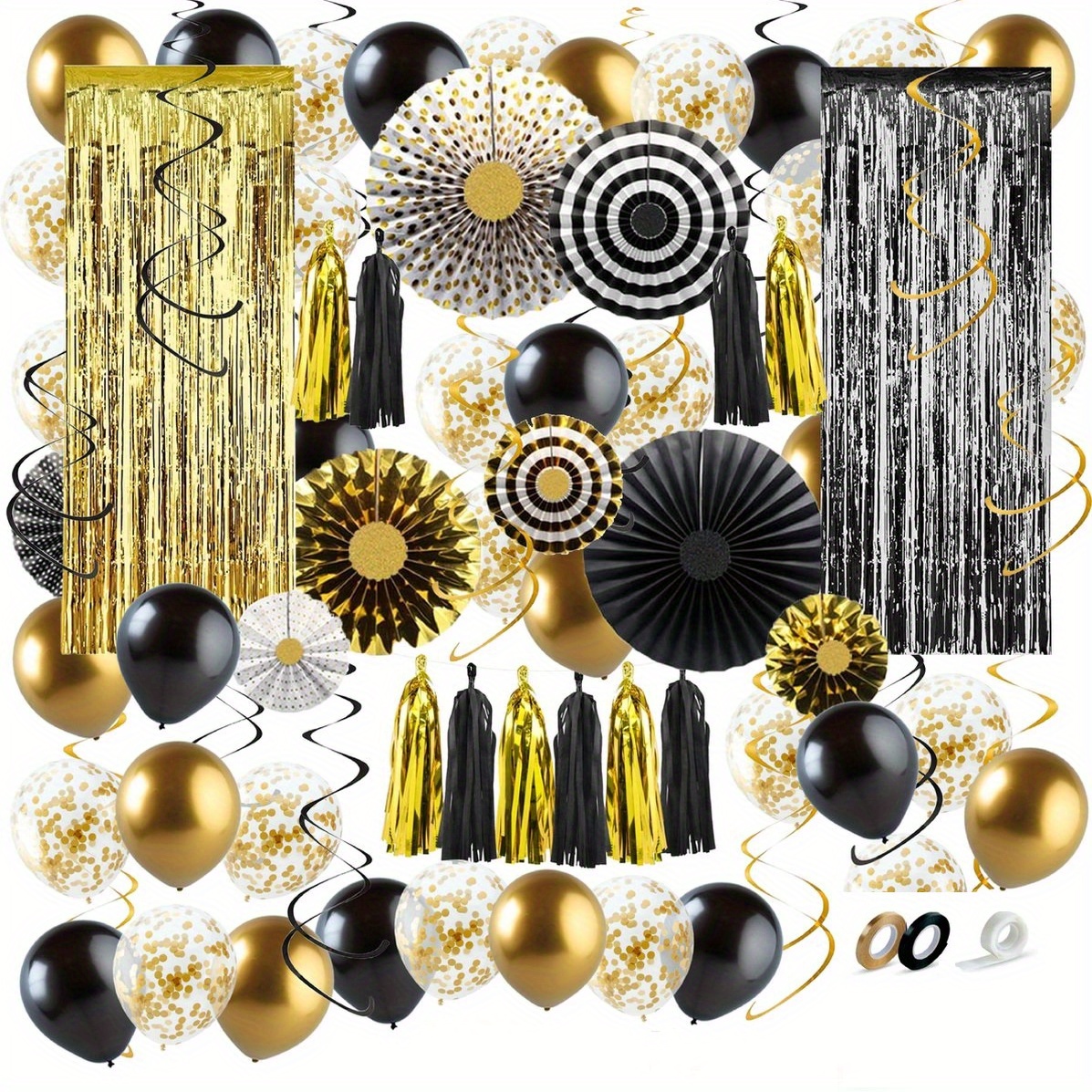 Black and Gold Party Decorations