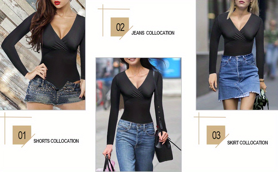 Long Sleeve Shaping Bodysuit, Warm Tummy Control Slimming Body Shaper,  Women's Underwear & Shapewear