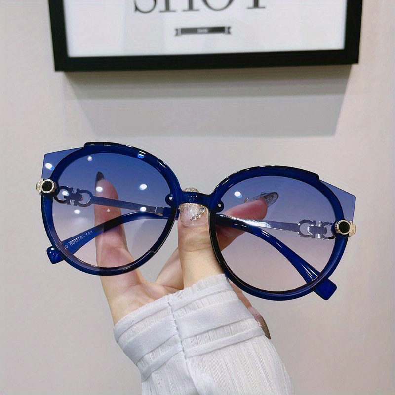 Oversized Cat Eye Sunglasses Gradient Lens UV400