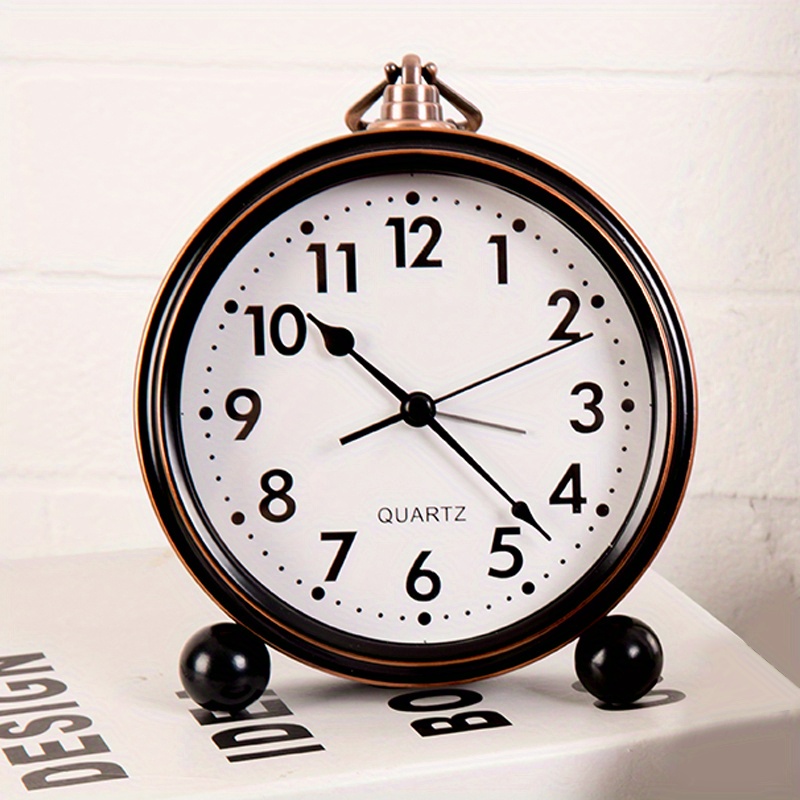 Hama, Reloj despertador analógico (Reloj de mesa estilo retro, despertador  analógico, reloj silencioso 120 mm, 40 mm, 120 mm, 150 g) Gris.