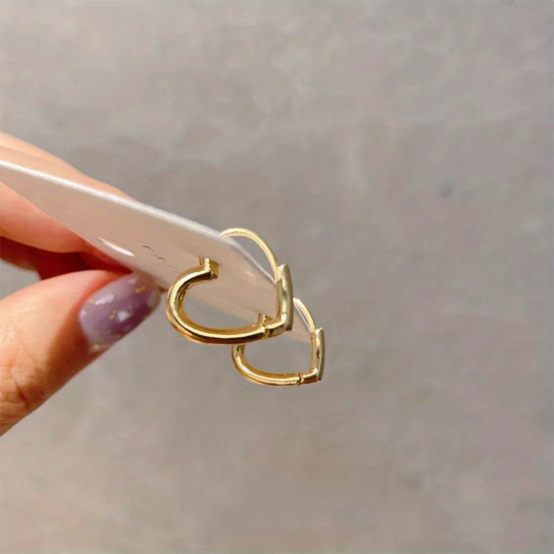 Heart Hoop Earrings – Etymology Jewelry