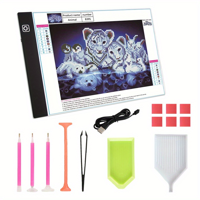  DIAMOND ART CLUB Light Pad, USB LED Light Board for Diamond  Painting and DIY Crafting, 5D Diamond Art Tools and Accessories, 16.6 x  13.5 : Arts, Crafts & Sewing