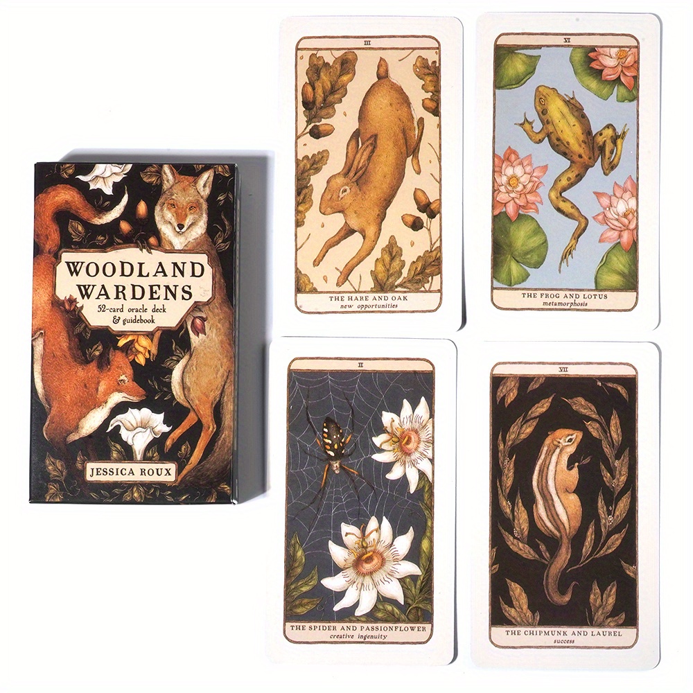 Woodland Wardens Tarot Cards Deck, 52 Tarot Cards, A Unique And