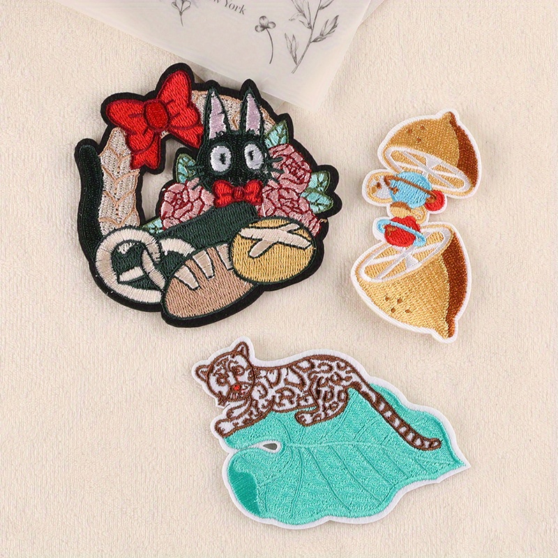 1PC Cartoon Cute Patches Embroidery Small Stickers For Kids