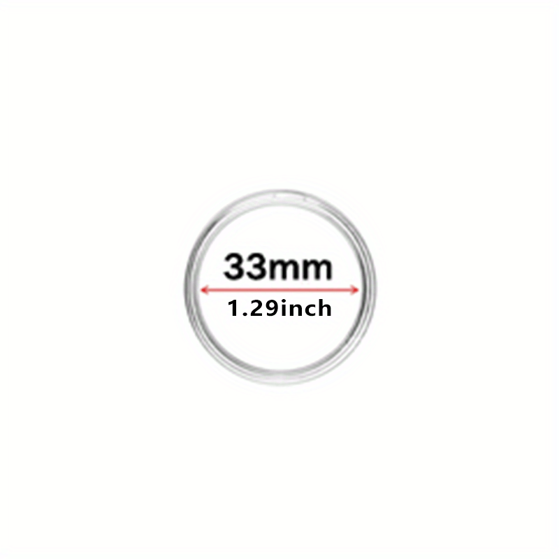 100 Capsules Rondes Transparentes 40 Mm - Protection étanche Pour Pièces, Médailles, Jetons