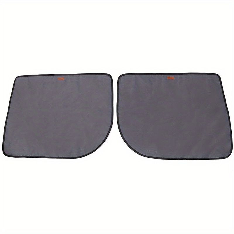 1set/2pcs 600d Oxford Fabric Grey Pet Car Door Protector Against Scratch,  Bite & Drool For Dogs & Cats, Car Door Cover Guard & Mat