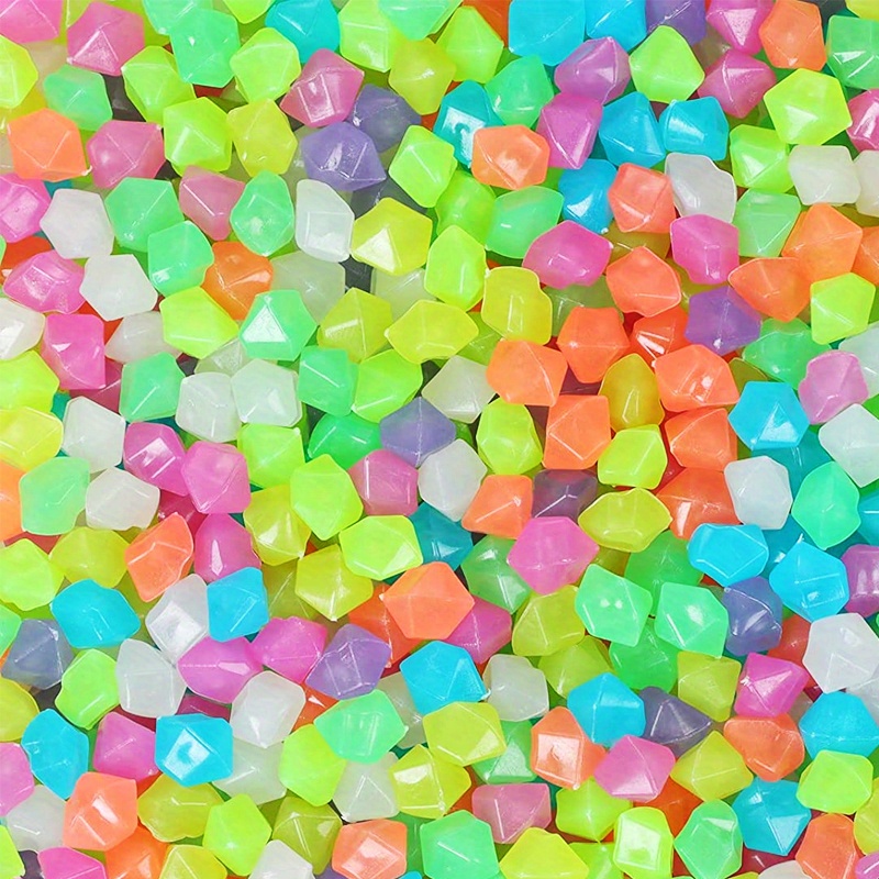 200PC Glow In The Dark Rocks Outdoor Decorative Stones
