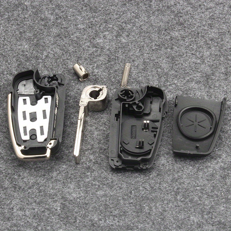 Carcasa de llave para AUDI A3 A4 A5 A6 A8 con espadín plegable y 2