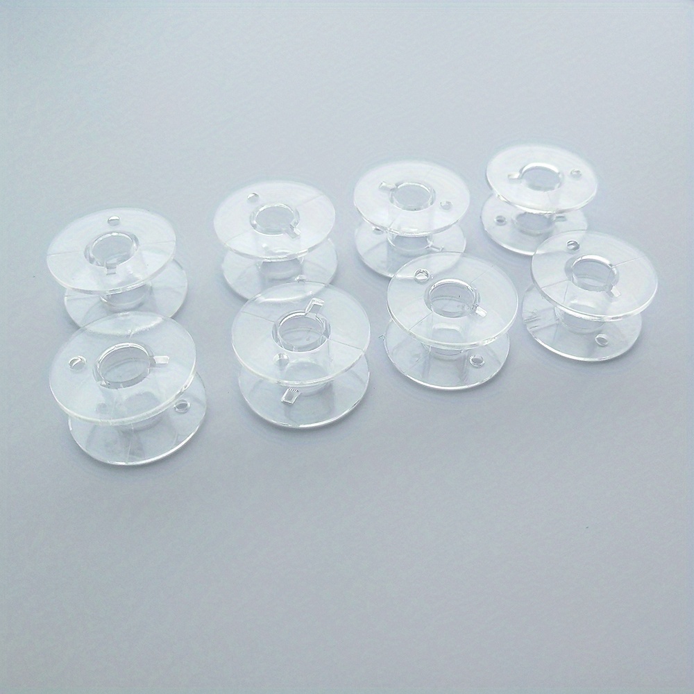 10pcs Colorful Transparent Bobbins Sewing Machine Spools Home Plastic Empty  Tool Accessories Universal Threads Bobbin, Shop The Latest Trends