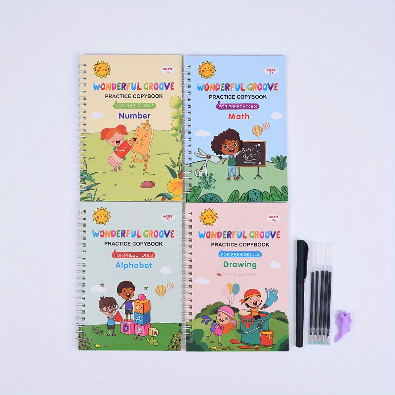 Groovd Magic Copybook Grooved Writing Book for Kids : : Office  Products