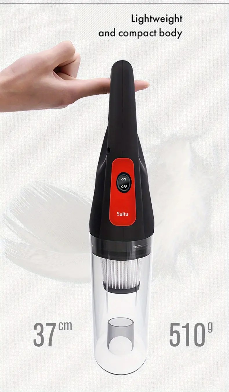 handheld vacuum cordless lightweight quiet vacuum cleaner portable hand held car vacuum cleaner with high power usb rechargeable mini vacuum details 7