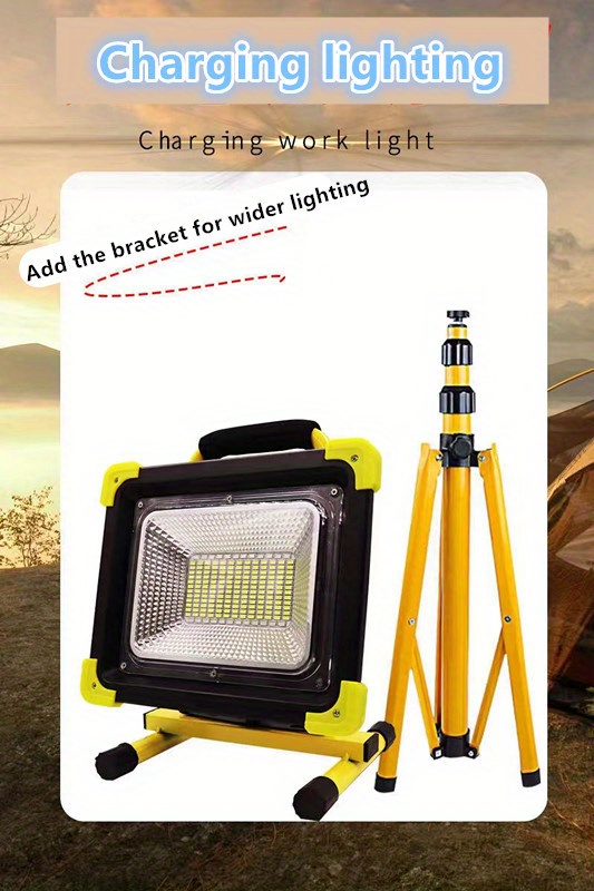 1pc super large capacity super high brightness easy to carry multi functional charging lights emergency lights searchlights suitable for construction site outdoor sports camping fishing home power failure emergency details 2
