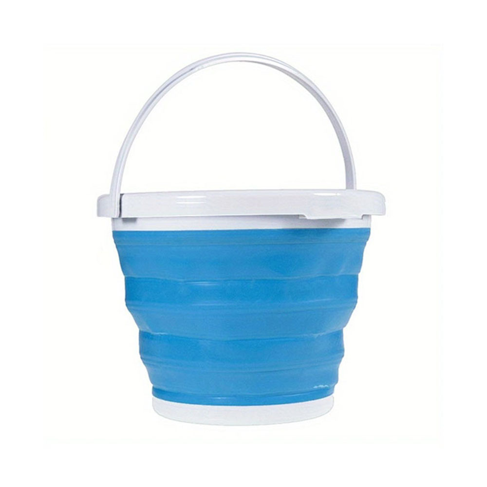 Collapsible Bucket 10L Cleaning Bucket Mop Bucket Folding Foldable Portable  Small Plastic Water Supplies for Outdoor Garden Camping Fishing Car Wash  Space Saving(Blue)