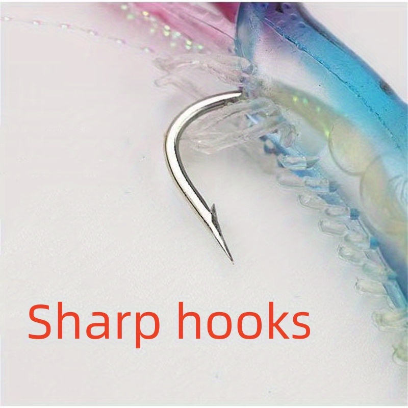 7pcs/lot Luminous Shrimp Soft Lure - Glow In The Dark Fishing Lure With  Hooks & Swivels