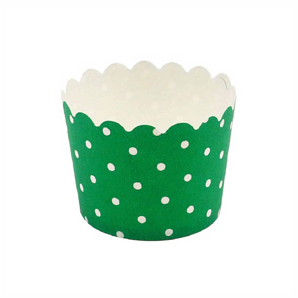 Dot Teal Cupcake Liners | Teal Dot Greaseproof Baking Cups - 36 count pack