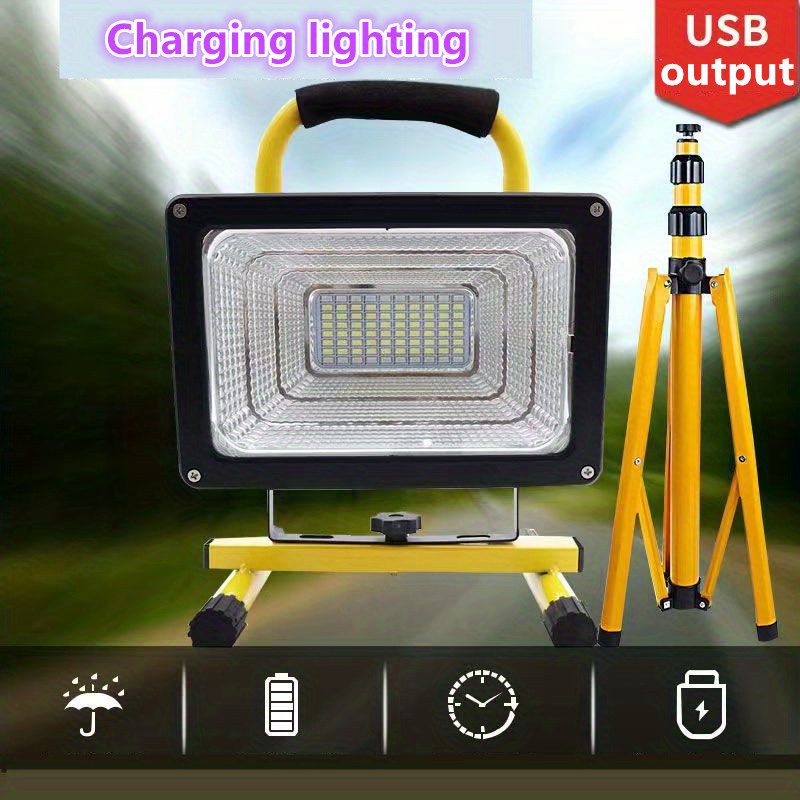 1pc super large capacity super high brightness easy to carry multi functional charging lights emergency lights searchlights suitable for construction site outdoor sports camping fishing home power failure emergency details 1