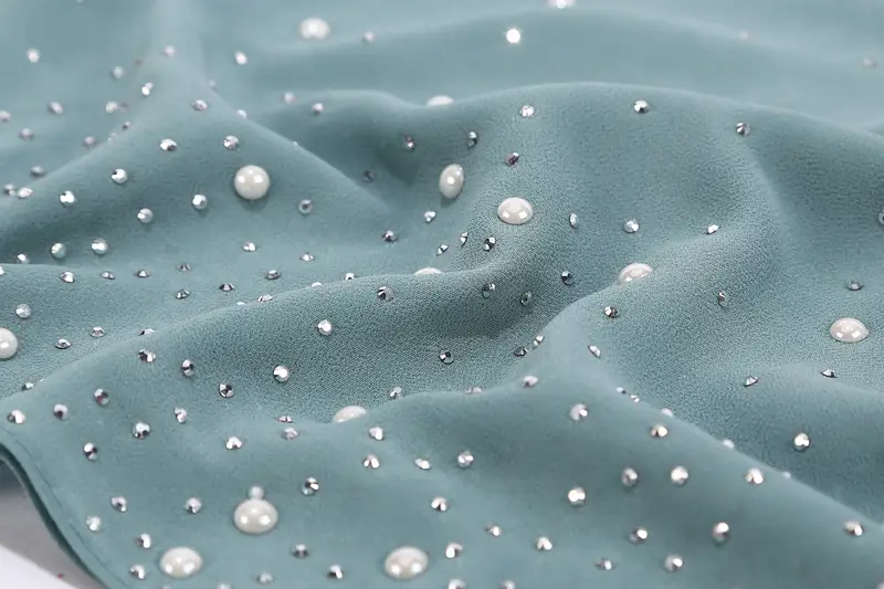 декор шифон шарф однотонный хиджаб тюрбан классический шарф дышащая повязка на голову полное покрытие бандана аксессуары для волос детали 7