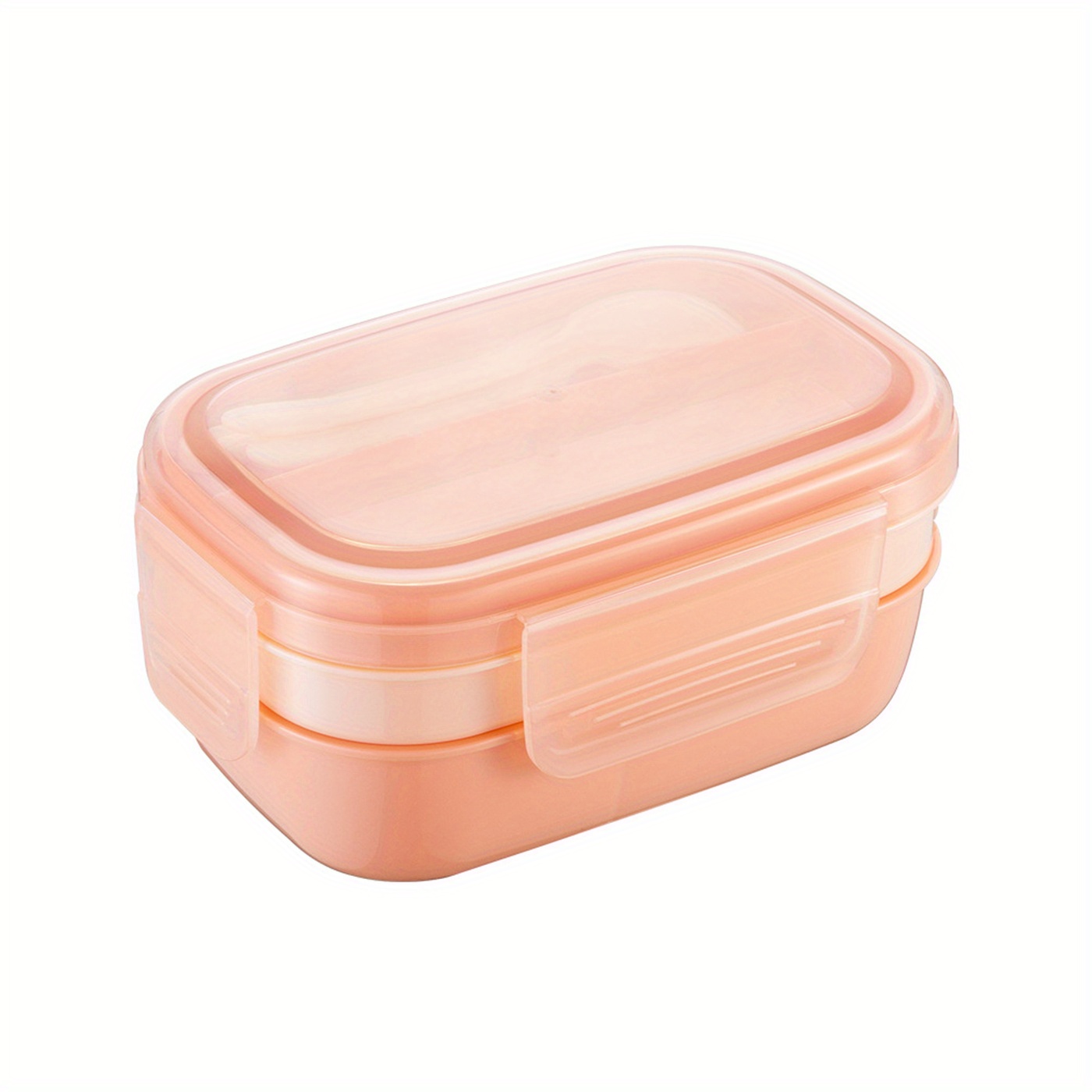 Stackable Bento Box Adult Lunch Box 2 Layers All-in-One Lunch Containers  with Multiple Compartments for Adults & Kids, 2000ml Large Capacity  Built-in Utensil Set & BPA Fre