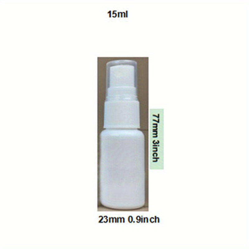 Spray Bottles 200ml White HDPE Empty Fine Mist Plastic Mini Travel