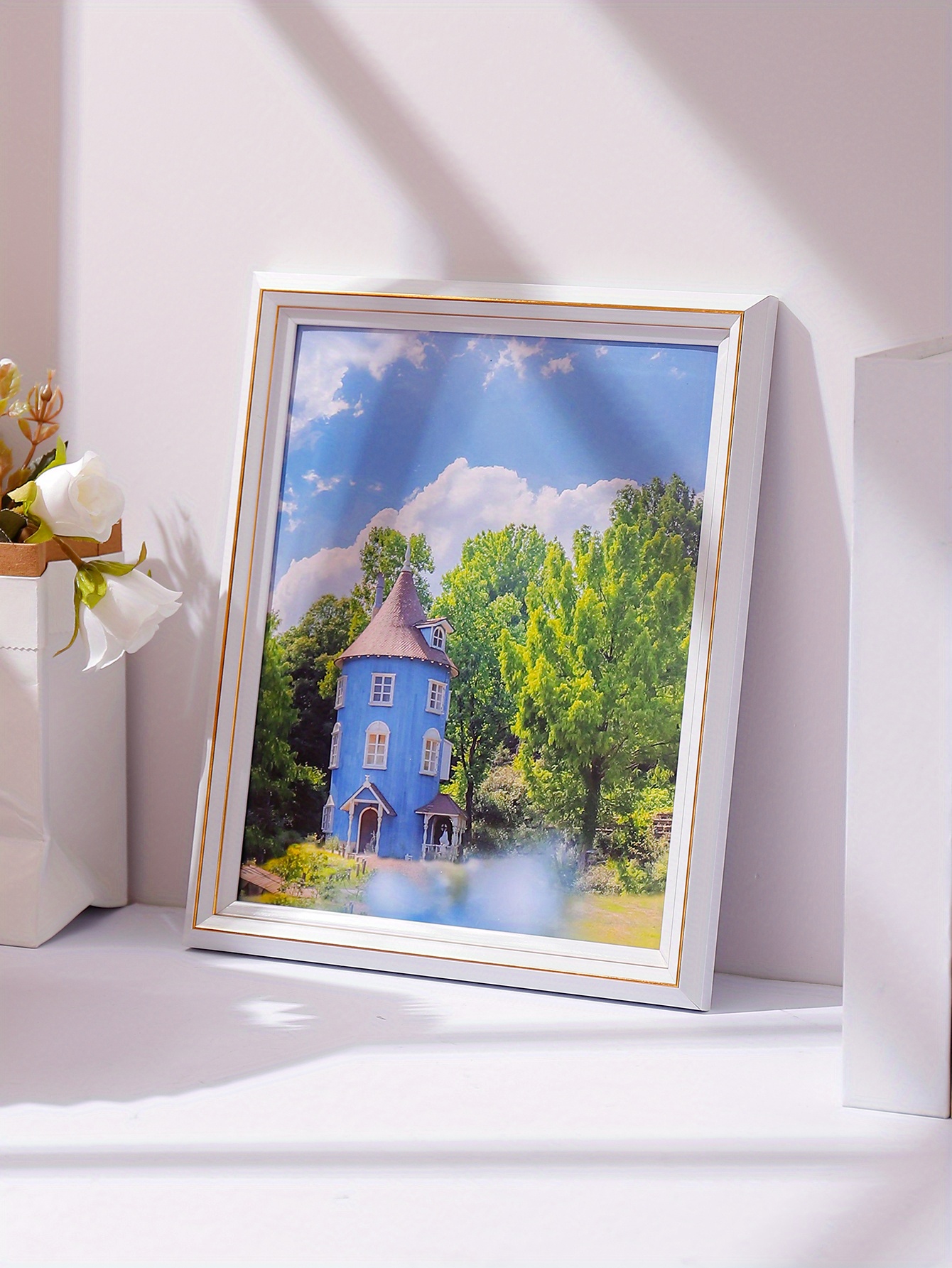 Vintage White Picture Frame Perfect Wall Tabletop Display Temu