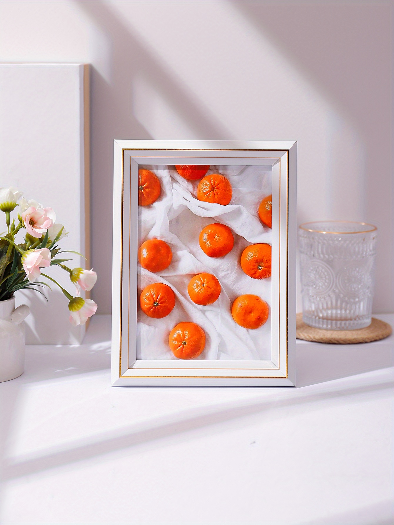 Vintage White Picture Frame: Perfect Wall Tabletop Display - Temu