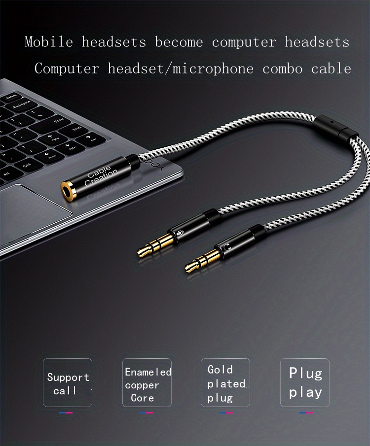 Headphone splitter for discount laptop