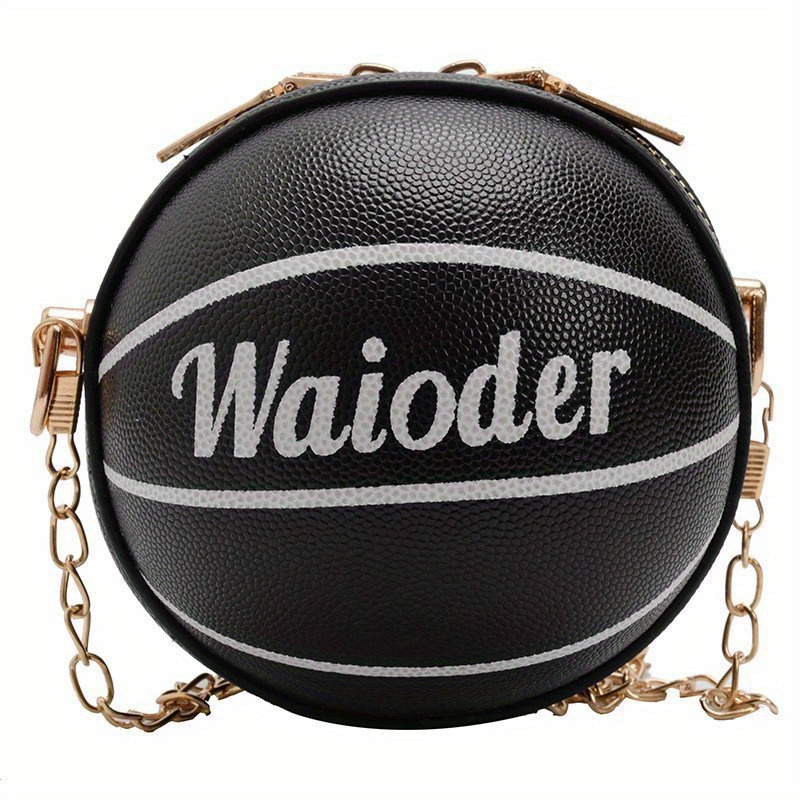 Basketball Shaped Purse Crossbody Bag Round Messenger Bags Tote Shoulder  Handbag For Women Girls